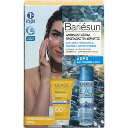 Uriage Bariesun Moisturizing Cream SPF50 50ml + Eau Thermal Water 50ml