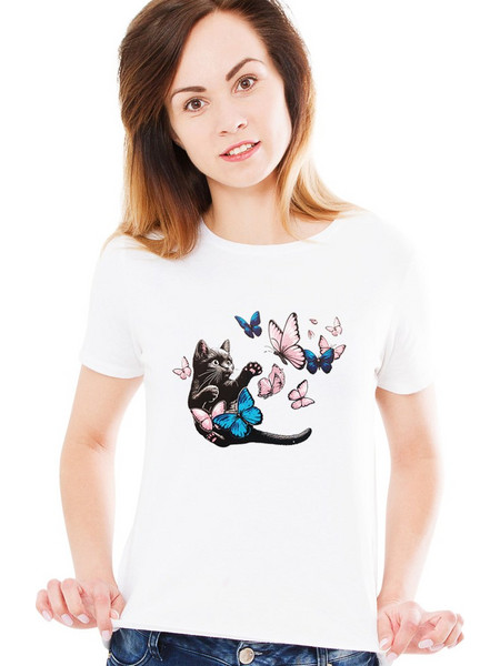 Γυναικείο T-Shirt Γατούλα - 904