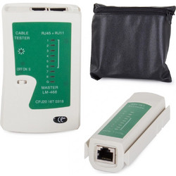 Tester Καλωδίων Δικτύου RJ45 RJ11 Με Θήκη Για UTP & FTP