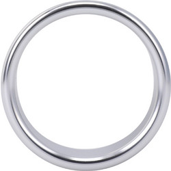 Doc Johnson Brushed Alloy Cockring Large Δαχτυλίδι Πέους Μεταλλικό Ασημί