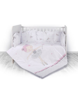 Lorelli Lily Ballet Σετ Κούνιας Pink 4τμχ