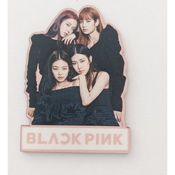 Ξύλινο διακοσμητικό black Pink 2 - 20εκ , Όχι τρύπα