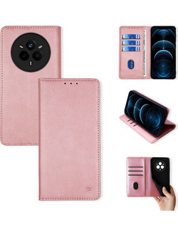 Sonique Vintage Magnet Wallet Θήκη Πορτοφόλι Ροζ Χρυσό (Realme 14 Pro 5G)