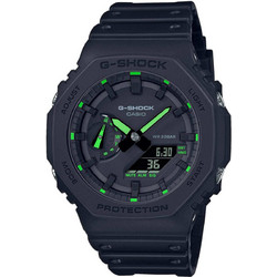 Casio G-Shock Ανδρικό Ρολόι Χρονογράφος με Μαύρο Καουτσούκ Λουράκι GA-2100-1A3ER