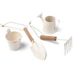 507233 BEAUTY HOME ΣΕΤ 4 ΜΕΤΑΛΛΙΚΑ ΕΡΓΑΛΙΑ ΚΗΠΟΥ 4 ΜΕ 13,5 CM
