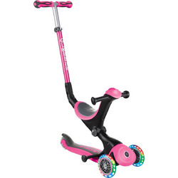 Globber Go Up Deluxe Lights Παιδικό Πατίνι Τρίτροχο με Κάθισμα και Φωτάκια 646-110