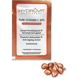 Hydrovit Pure Vitamin C 20% Collagen Monodose Αντιγηραντικό Booster Προσώπου με Βιταμίνη C 7caps