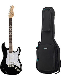 Harley Benton ST-20 BK St. Series w/Bag