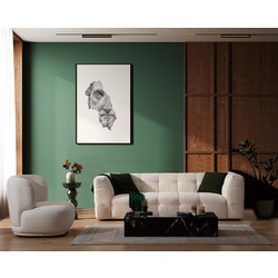 Papatya Cady Τριθέσιος Καναπές Μπεζ 235x100x72cm