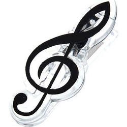 agifty Music Clip Violin Clef Black