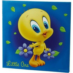 Hollytoon Παιδικό Κάδρο Baby Tweety σε Καμβά 35x35cm