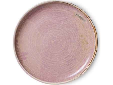 Πιάτο πορσελάνης HKliving Chef Ceramics - Dinner Rustic Pink O 26 x 3 cm