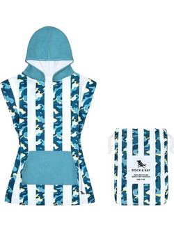 Dock & Bay Cool Camo Πόντσο Θαλάσσης Microfiber Μπλε