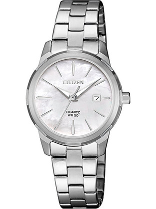 Citizen Elegance Γυναικείο Ρολόι με Ασημί Μεταλλικό Μπρασελέ EU6070-51D