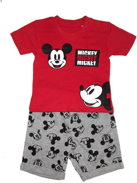 Μπλουζάκι με Σορτσάκι Mickey Red 8010219