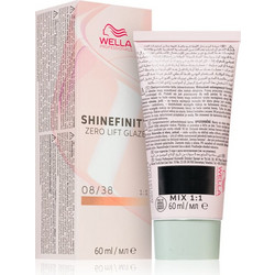 Wella Shinefinity Zero Lift Glaze 08/38 Honey Latte Μόνιμη Βαφή Μαλλιών 60ml