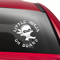 Litttle Ninja on board 1 Αυτοκόλλητο αυτοκινήτου