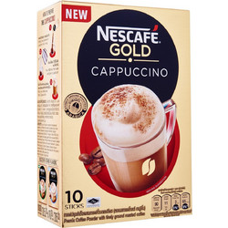 Nescafe Στιγμιαίος Gold Καφές Cappuccino 10 Φακελάκια