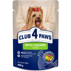 Club 4 Paws Premium Small Breeds with Chicken in Jelly 100gr