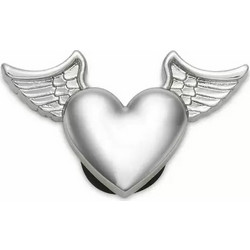 Crocs Jibbitz Metal Heart and Wings-ΑΣΗΜΙ