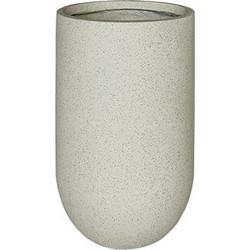 MarHome Κασπώ Στρογγυλό Fiber Clay Μπεζ Φ26x45cm