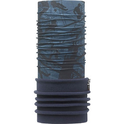 Μαντήλι Polar Vertical Navy με Fleece BUFF