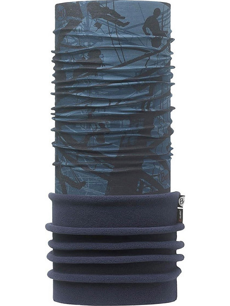 Μαντήλι Polar Vertical Navy με Fleece BUFF