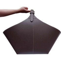 Adorist Δερμάτινο Καλάθι Αποθήκευσης Brasa καφέ XL 60x40x30cm (ADO_7034)