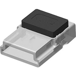 ΣΥΝΔΕΣΜΟΣ ΤΑΙΝΙΑΣ LED ΠΑΡΟΧΗΣ SLIM 10mm ΔΙΑΦΑΝΟΣ IP65 CUBALUX