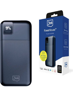 3mk PowerHouse Power Bank 20000mAh 22.5W με 2 Θύρες USB-A & 2 Θύρες USB-C Power Delivery Black
