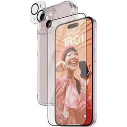 PanzerGlass Bundle 3in1 set transparent case + foil + camera cover for iPhone 15 Plus - (PAN000572-0)