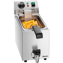 Bartscher A162820E | SNACK I PLUS Φριτέζα ηλεκτρική 4 lt με βρυσάκι απορρόης