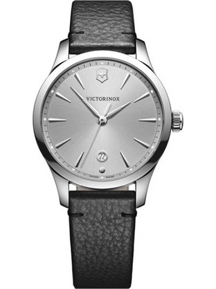 Victorinox Alliance Γυναικείο Ρολόι με Μαύρο Δερμάτινο Λουράκι 241827