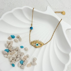 Βραχιόλι Ποδιού Gold Milos Eye ΚΩΔ: AK149