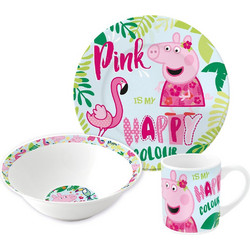 Stor Peppa Pig Βρεφικό Σετ Φαγητού 3τμχ