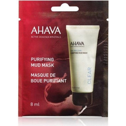 Ahava Time To Clear Purifying Single Mud Κρεμώδης Μάσκα Προσώπου για Ενυδάτωση & Καταπράυνση με Άργιλο 8ml