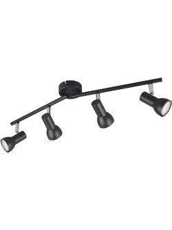 Φωτιστικό Οροφής - Σποτ Cantar R81794032 60,5x8x15,5cm 4xGU10 5W Black RL Lighting