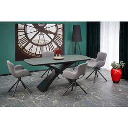 SILVESTRO table dark grey, leg black DIOMMI V-CH-SILVESTRO-ST