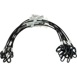 Stairville Safety Set 80cm/6mm Bk 10 pcs