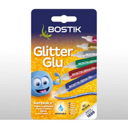 Κόλλα glitter Bostik σετ 6 τεμ. 10,5 ml
