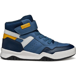 Geox Παιδικά Sneakers Μποτάκια Μπλε Πορτοκαλί J367RF0MEFUC4263