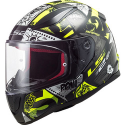 LS2 FF353J Rapid Vignette Youth Black / H-V Yellow Κράνος Μηχανής Full Face 1200gr