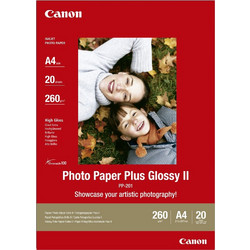 Canon PP-201 Φωτογραφικό Χαρτί Plus ΙΙ A4 (21x30) 275gr/m για Εκτυπωτές Inkjet 20 Φύλλα 2311B019