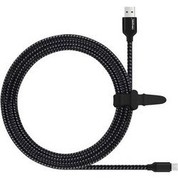Braided Καλώδιο 3 μέτρων USB σε Micro USB για Android συσκευές - Μαύρο