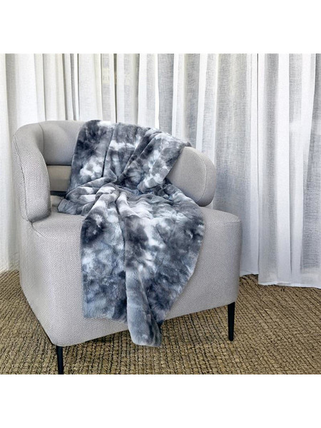 Κουβερτακι καναπε rαββιτ fur 1τεμ γκρι (grευ ) 130χ170cμ 100% ροlυεsτεr 380gsμ αslανιs ηομε