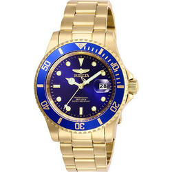 Invicta Pro Diver Ανδρικό Ρολόι με Χρυσό Μεταλλικό Μπρασελέ 26974