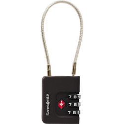 Samsonite 155576-1041 Ta Revol Cablelock 3 Dial TSA Λουκέτο Συνδυασμού Μαύρο