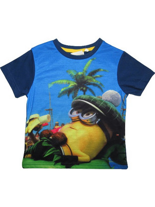 MINIONS ΠΑΙΔΙΚΟ T-SHIRT 0537 - μπλε ΜΠΛΕ ΣΚΟΥΡΟ