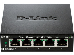 D-Link DES-105 Unmanaged L2 Switch με 5 Θύρες Ethernet 100Mbps