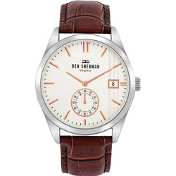 Ben Sherman Spitalfields Heritage Ανδρικό Ρολόι με Καφέ Δερμάτινο Λουράκι WB039T